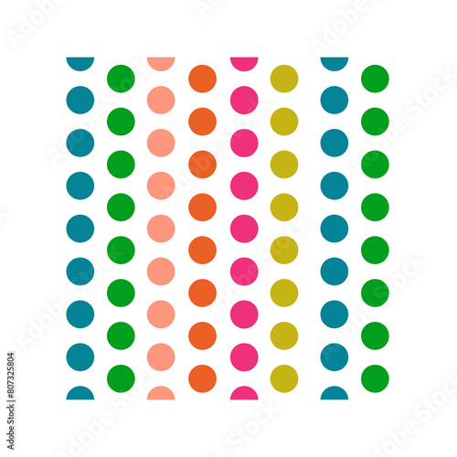 colorful polka dots photo