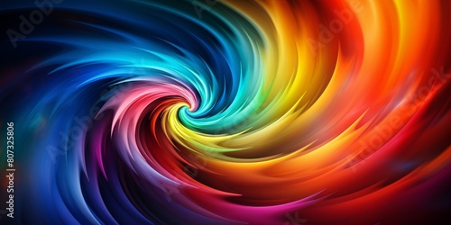 Vibrant Swirling Colors Abstract Background