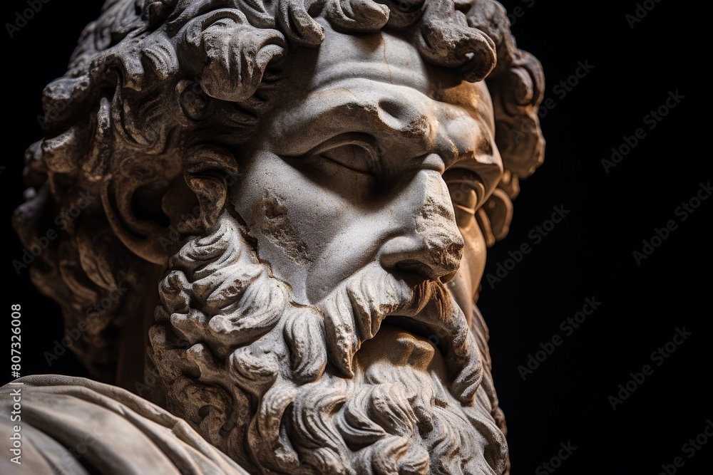 Detailed stone sculpture of a mythical creature Detailed stone sculpture of a mythical creature