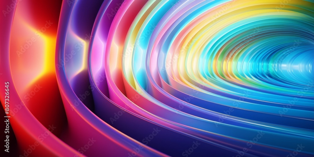 Obraz premium Vibrant rainbow-colored abstract background