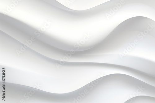 White abstract wavy pattern in white color  monochrome background with copy space texture for display products blank copyspace for design text 