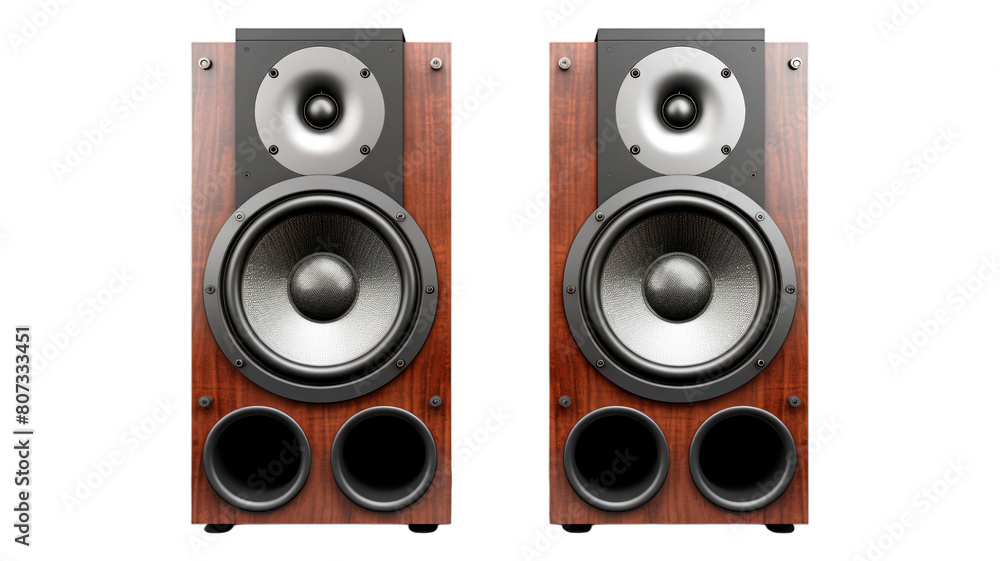 Loudspeaker isolated on transparent png background. Generative ai Loudspeaker isolated on transparent png background. Generative ai