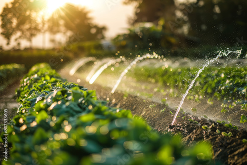 Advanced Irrigation Technology in Farm Setting