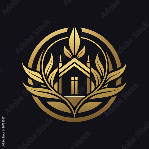 Creative upscale elegant minimalist logo vector illustration 