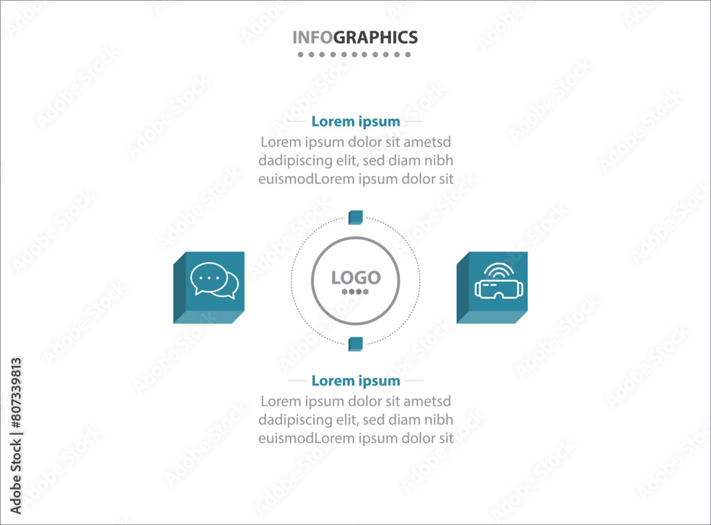 Two infographics element. Vector illustration. Vector business template for presentation. Timeline with 2 option. Vector Infographic label design template with icons and 2 options or steps. Two infographics element. Vector illustration. Vector business template for presentation. Timeline with 2 option. Vector Infographic label design template with icons and 2 options or steps.