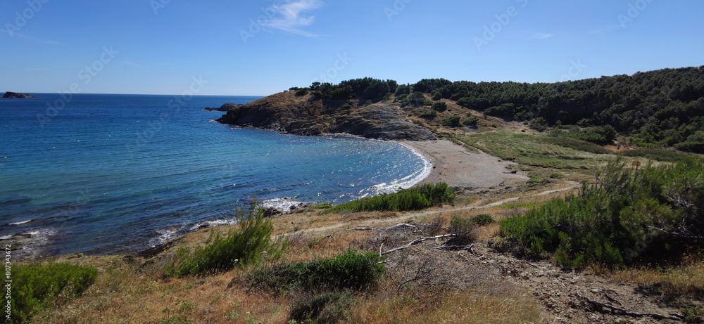 Obraz premium small creek in the north of costa brava spain 