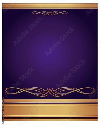 Background-Purple and Gold for a Corporate Presentation Vector