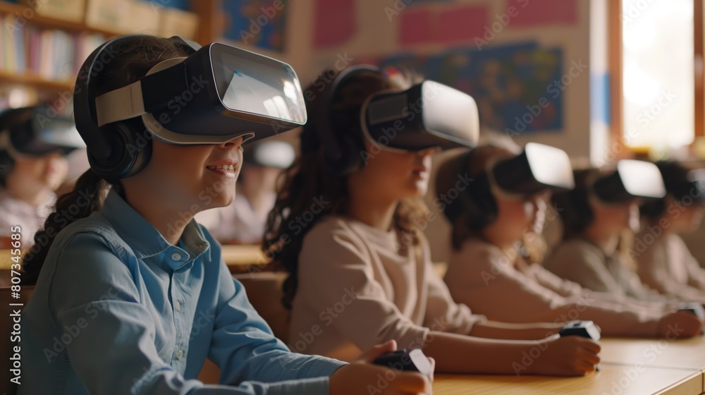 Students Enhancing Learning with VR Headsets: Classroom Experience