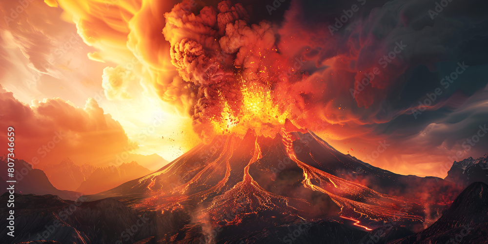 Volcanic Eruption: Power and Beauty of Nature