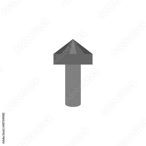 Countersink drill isolated. Locksmith tool. Vector illustration
