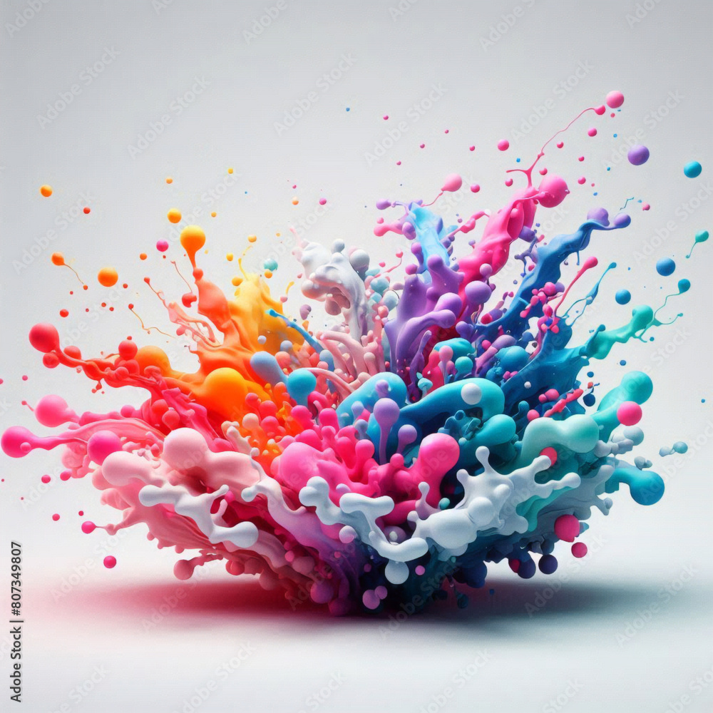 Ein abstrakter Künstler, ein Regenbogen, mischt meisterhaft Aquarelle auf Leinwand und schafft so ein Muster, das vor Leben vibriert.
Ein abstrakter Künstler, ein Regenbogen, mischt meisterhaft Aquarelle auf Leinwand und schafft so ein Muster, das vor Leben vibriert.