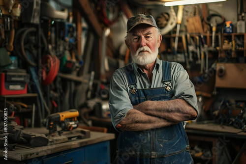 Portrait of a Mechanic: Behind the Garage Door © Vera