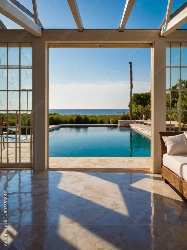 Exclusive Oasis, Mediterranean Villa with Private Beach in the Hamptons