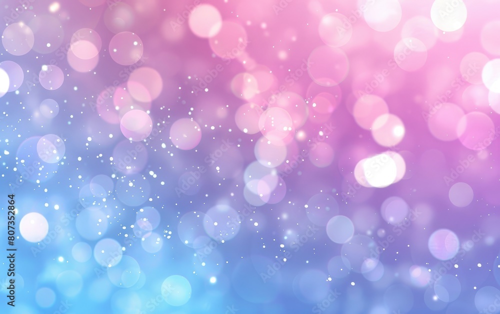 Soft gradient background with bokeh lights in pastel tones.