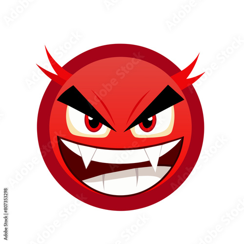 Emoticon with big toothy smile