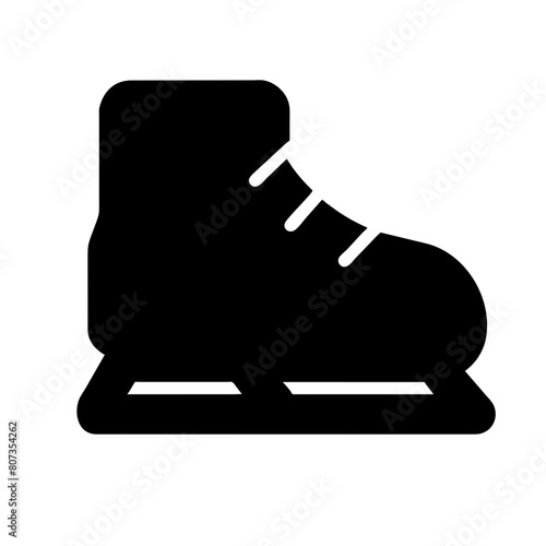 skate shoe icon. skater icon. ice skating shoe icon. ice skating icon. skate shoe vector icon. skater vector icon.