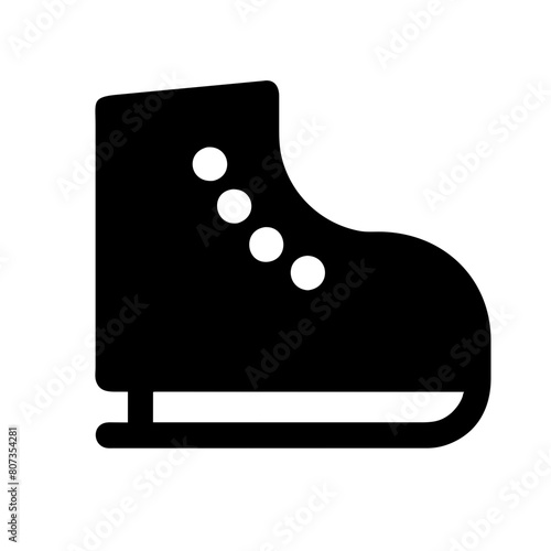 skate shoe icon. skater icon. ice skating shoe icon. ice skating icon. skate shoe vector icon. skater vector icon.
