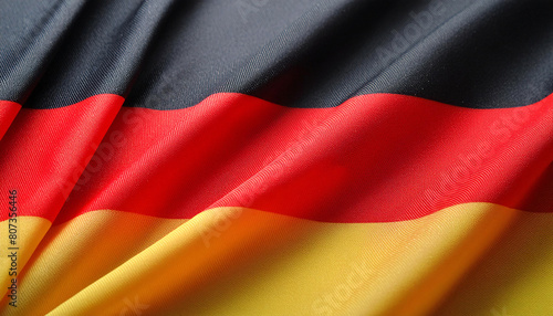 Realistic Artistic Representation of the Germany waving flag