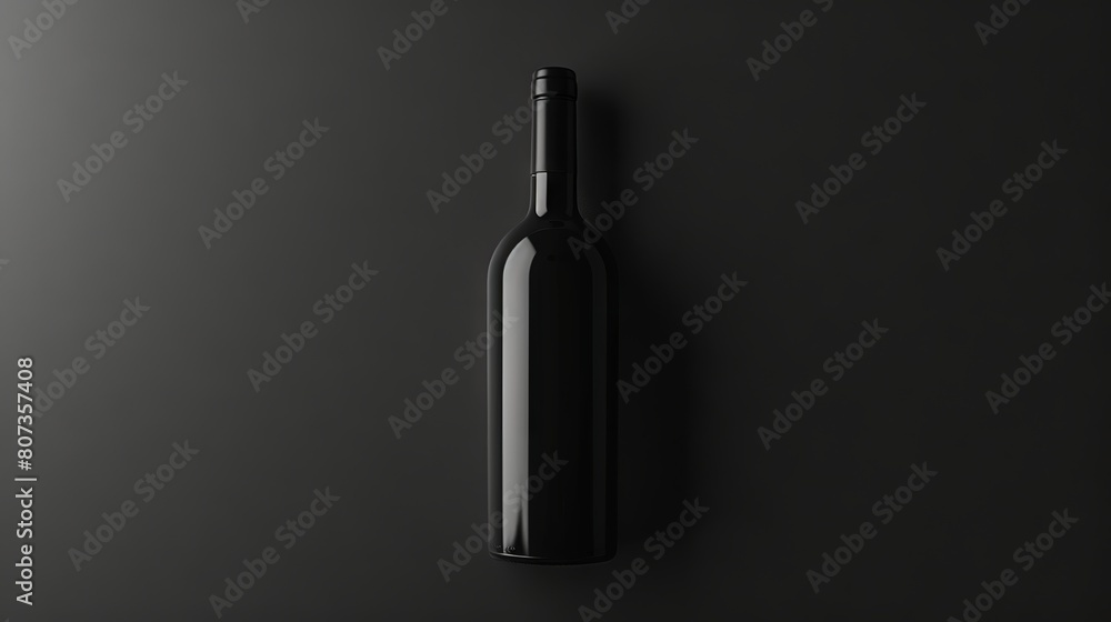 A bottle of wine logo design
