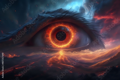 fire eye in the dark photo