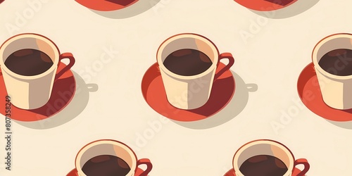a cup of coffee  a poster background image of a coffee cup  coffee beans