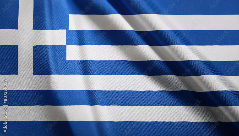 Realistic Artistic Representation of the Greece waving flag Realistic Artistic Representation of the Greece waving flag