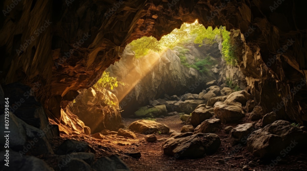mysterious cave where Oracle of Trophonius gives divine guidance