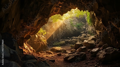 mysterious cave where Oracle of Trophonius gives divine guidance