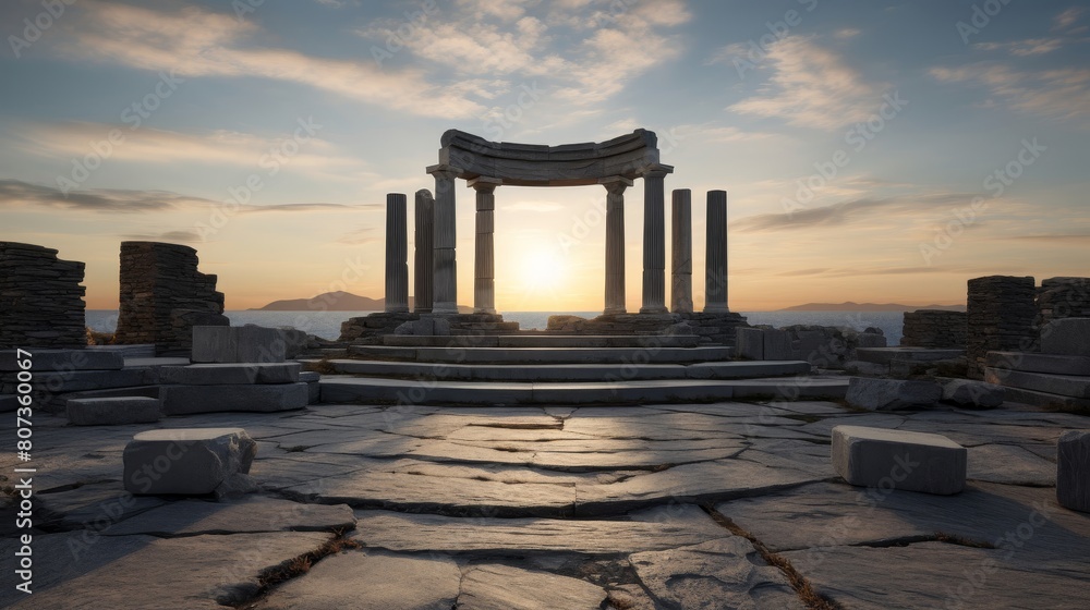oracle at Delos where sacred rituals and visions dedicated to Apollo