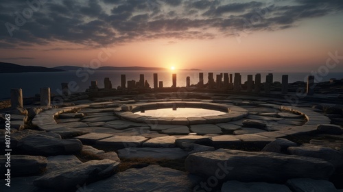 oracle at Delos where sacred rituals and visions dedicated to Apollo photo