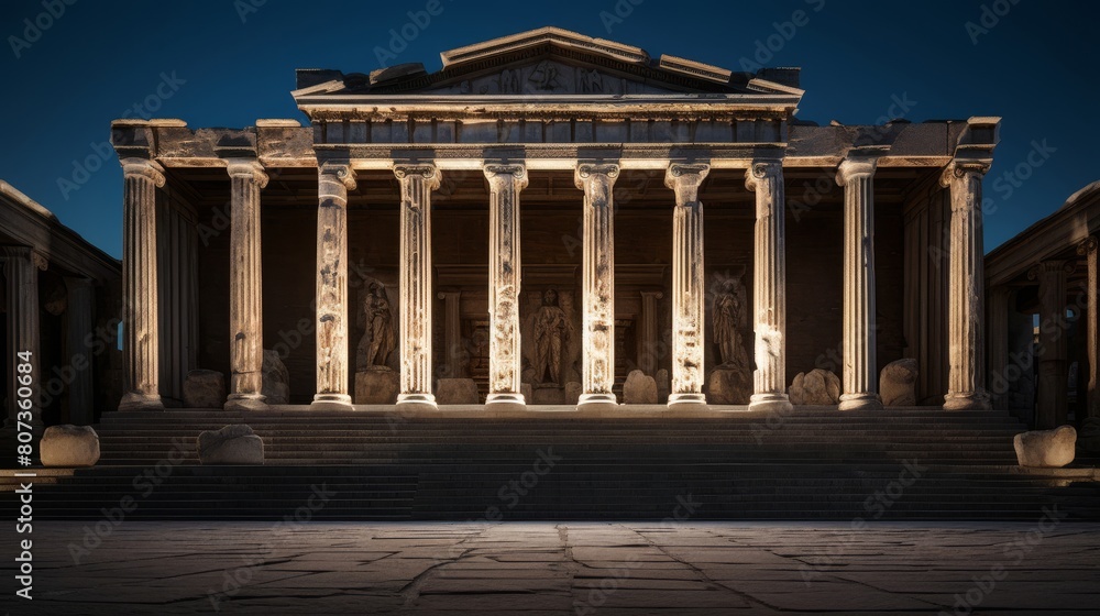 Fototapeta premium Roman temple dedicated to Jupiter with grand Corinthian columns