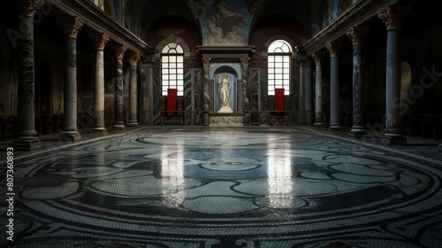 Mosaic floors in Roman bathhouse show myths