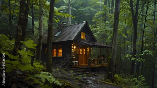 Secluded Forest Cabin Perfect for a Peaceful Retreat © karam