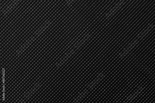 black grid rubber matt texture 45 degrees photo
