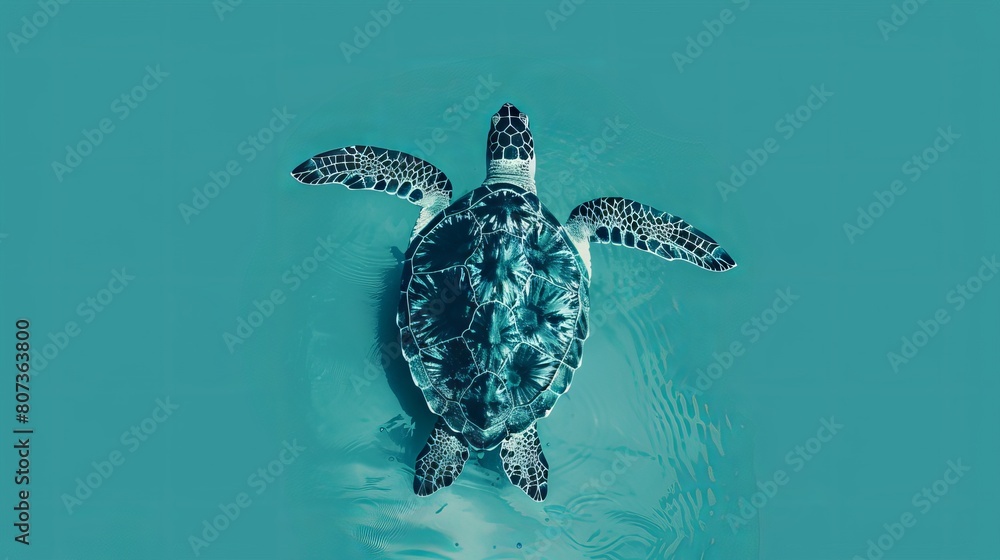 Obraz premium Turtle concept logo design