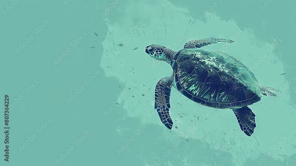 Obraz premium Turtle concept logo design