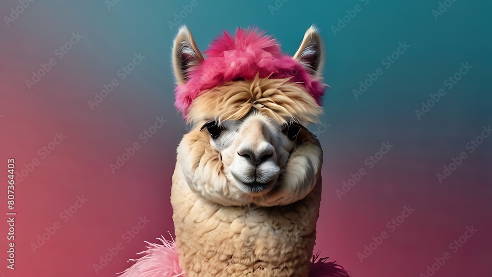 close up of a llama lama