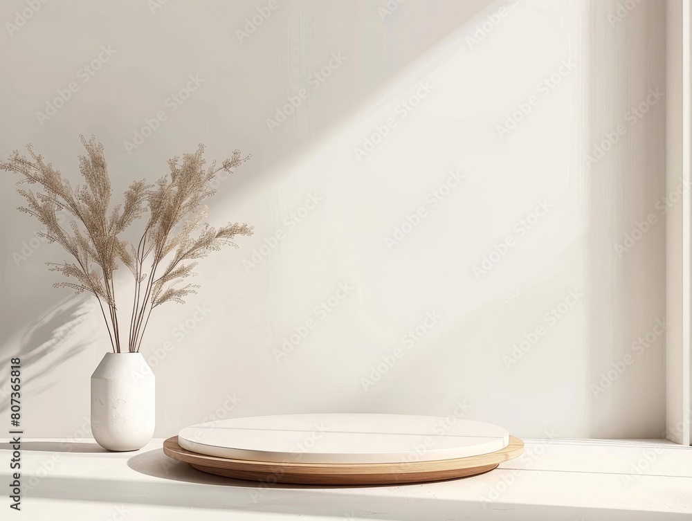 Clean and Minimal Podium Mockup Template with Space for Text Clean and Minimal Podium Mockup Template with Space for Text