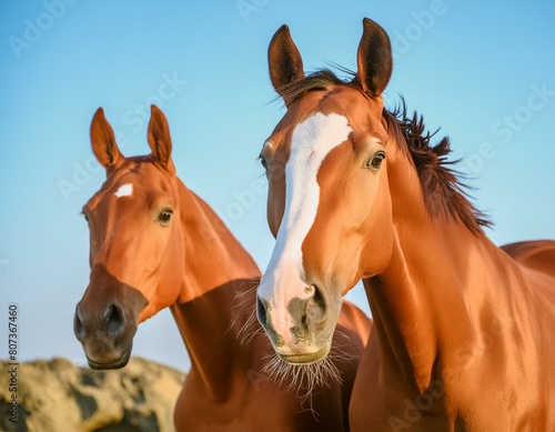 Thoroughbreds waiting to run