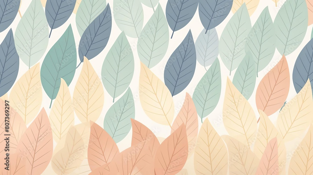 A colorful leafy background with a variety of different colored leaves A colorful leafy background with a variety of different colored leaves