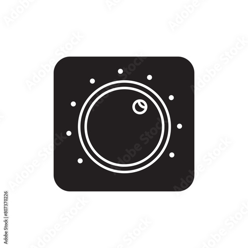 Light dimmer switch icon design, isolated on white background, vector illustration
