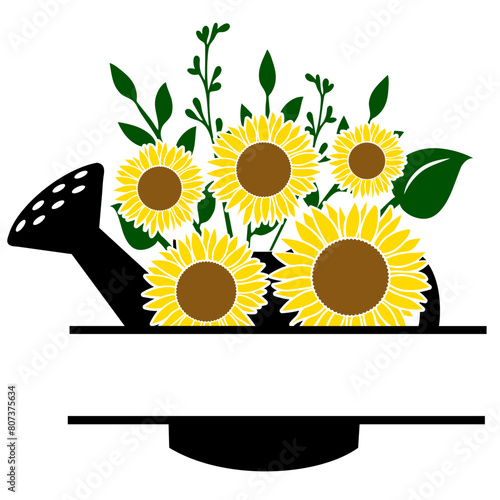 Half Sunflower, Flower , Monogram, Sunflower silhouette, Floral, Sunflower SVG, Sunflower t shirts and svg design, sunflower motivational quotes.