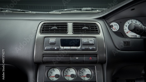 Heater controls in a car