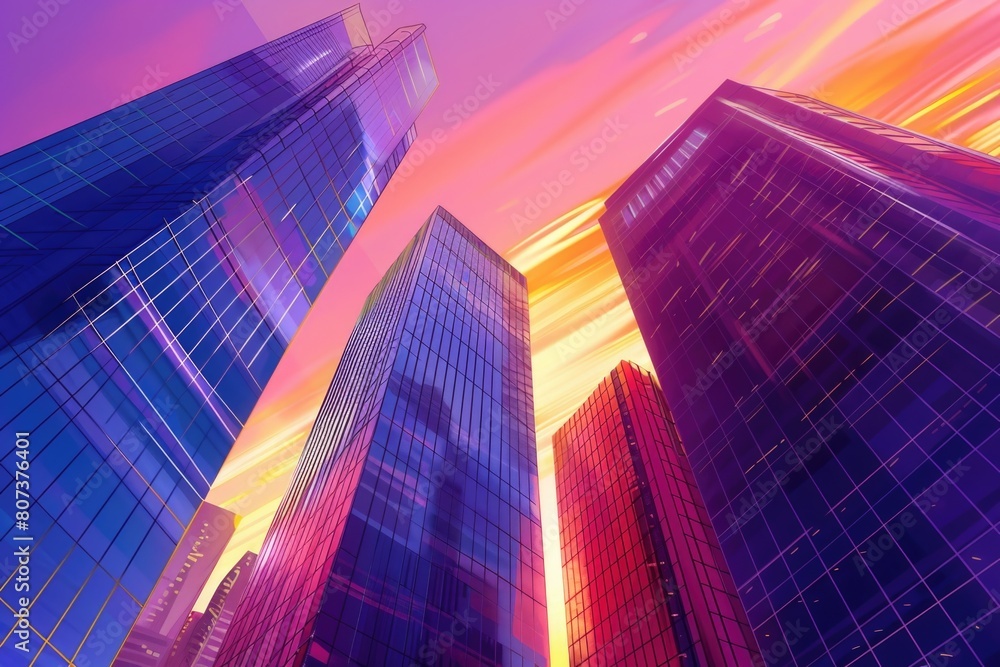 Urban landscape with modern skyscrapers. Ideal for cityscape backgrounds Urban landscape with modern skyscrapers. Ideal for cityscape backgrounds
