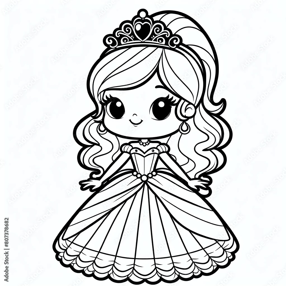 Fototapeta premium Princess coloring 