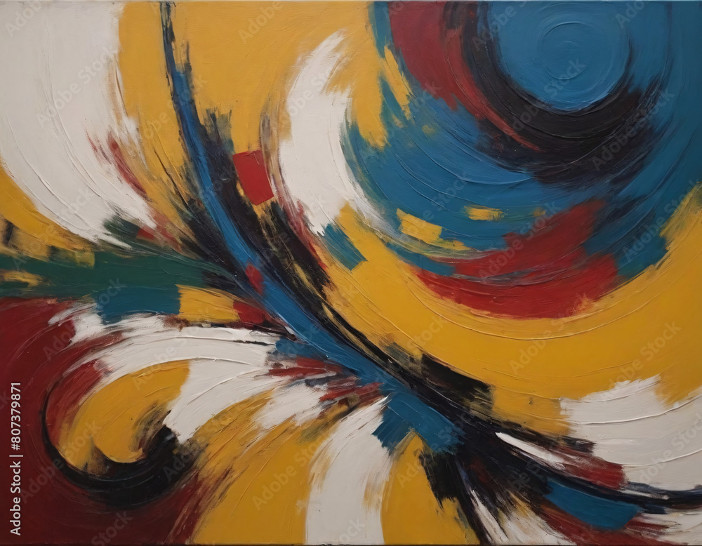 Obraz premium Abstract pattern art painting creative colorful unique backgrounds image design