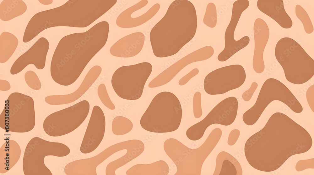 Organic Shapes in peach fuzz Tones. Flat and minimalistic Wallpaper Organic Shapes in peach fuzz Tones. Flat and minimalistic Wallpaper