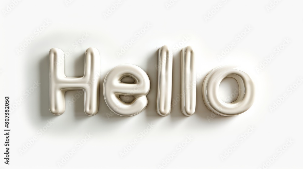 The word Hello created in Serif Typography. The word Hello created in Serif Typography.