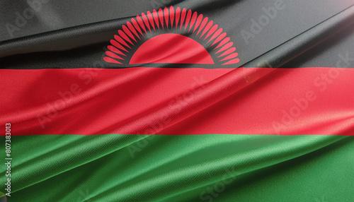 Free Download Realistic Artistic Representation of Malawi waving flag - GFXLoad