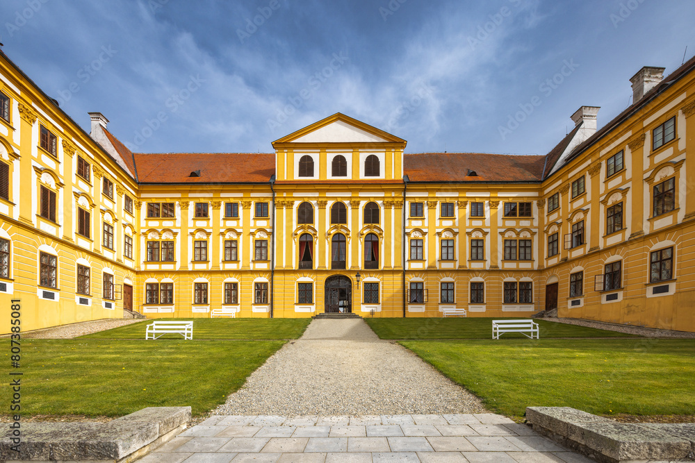 Jaromerice nad Rokytnou Castle in the Vysocina region of Czech Republic, Europe.